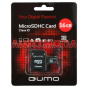 Flash  QUMO 16 Gb 10 class microSD + adapter